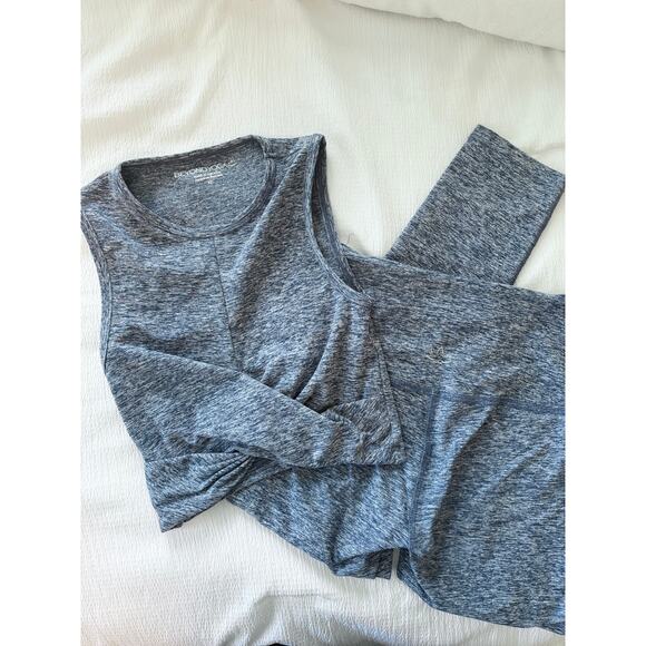 Beyond Yoga Pants - Beyond Yoga Spacedye Tank + Leggings Set Size XS Heather Blue | Retail $165